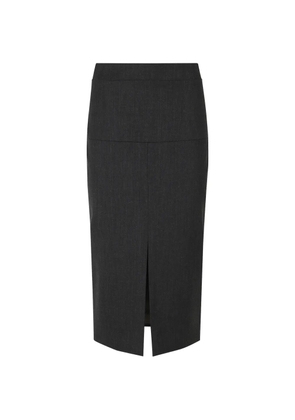 Federica Tosi front-slit pencil midi skirt - Grey