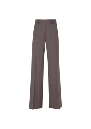 Seventy pressed-crease wide-leg trousers - Brown