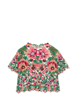 Valentino Garavani Pre-Owned 2010s floral-pattern blouse - White
