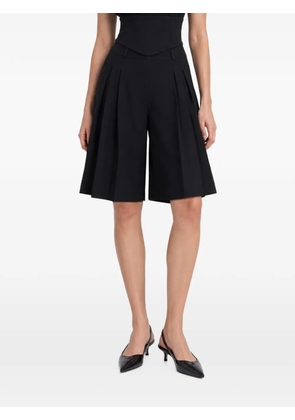 HAMZA Kimi knife-pleat shorts - Black