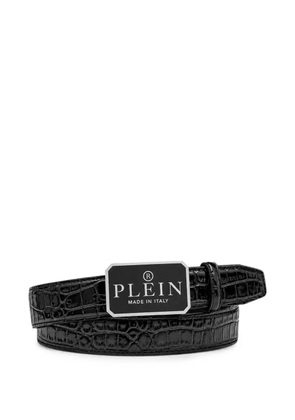 Philipp Plein leather belt cocco - Black