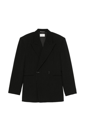 Saint Laurent pinstripe double-breasted blazer - Black
