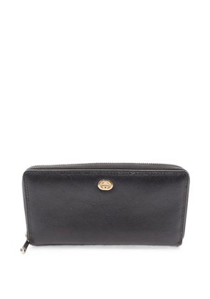 Gucci Pre-Owned 2000s Interlocking G long wallet - Black