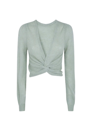 TWINSET twist-detail sweater - Green