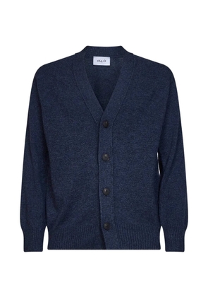 D4.0 V-neck button-up cardigan - Blue