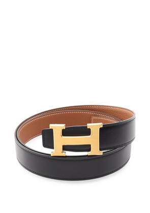 Hermès Pre-Owned Constance H-belt reversible belt - Black