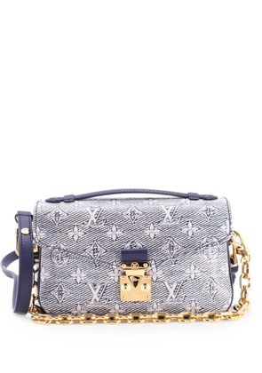 Louis Vuitton Pre-Owned Pochette Metis Monoglam Jacquard Canvas East West shoulder bag - Blue