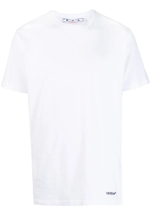 Off-White logo-embroidered T-shirt
