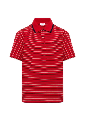 Alexander McQueen striped cotton polo shirt - Red