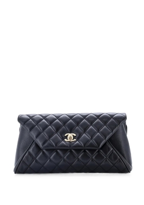 CHANEL Pre-Owned Fold Up Again Quilted Lambskin clutch bag - Black