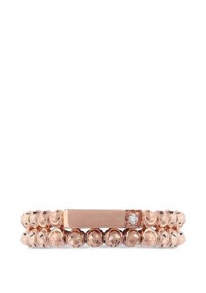 Officina Bernardi Moon two-row diamond ring - Pink