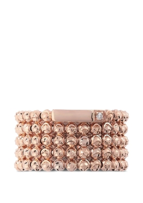 Officina Bernardi Moon five-row diamond ring - Pink