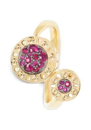 Officina Bernardi small Senzatempo Essence ruby ring - Gold