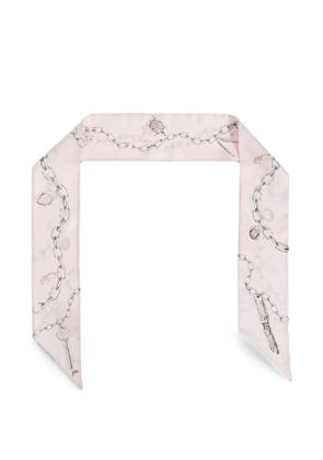 Givenchy chain-print silk scarf - Pink