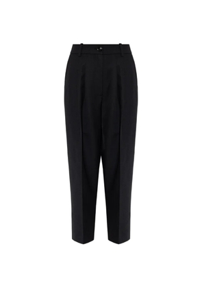 ANINE BING brice pleated cropped trousers - Black