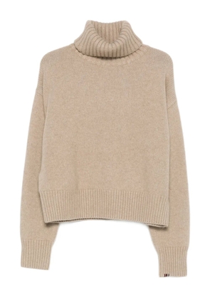 extreme cashmere roll-neck sweater - Neutrals