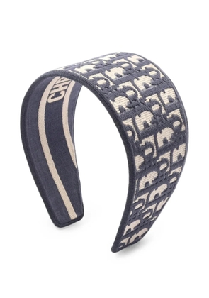 Christian Dior Pre-Owned 2010s Oblique headband - Blue