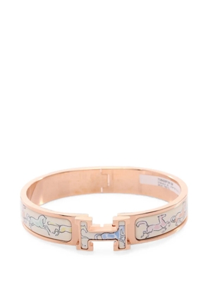 Hermès Pre-Owned 2020s PM Clic Clac Chevaux en Liberté bangle - Pink