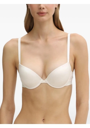 Emporio Armani logo-tape push-up bra - White