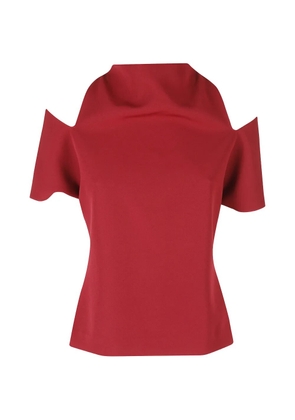 Federica Tosi cold-shoulder blouse - Red