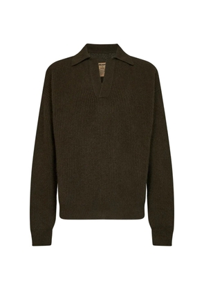 Uma Wang ribbed-knit long-sleeve sweater - Green