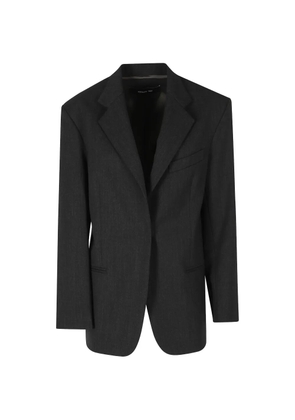 Federica Tosi notched-lapels single-breasted blazer - Grey