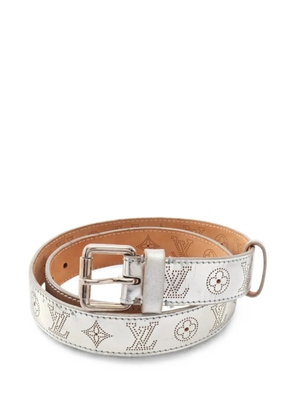 Louis Vuitton Pre-Owned 2007 Nomad Mahina perforated belt - Silver