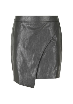 Federica Tosi wrap-design asymmetric mini skirt - Grey