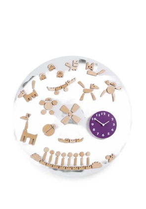 Domeniconi Tic animal-detail magnetic wall clock - White