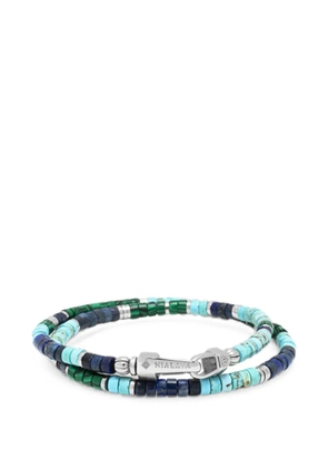 Nialaya Jewelry Heishi double-wrap bracelets - Blue