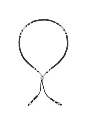 Nialaya Jewelry beaded drawstring bracelet - Black