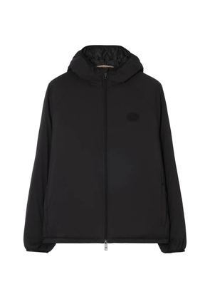 Burberry packable nylon Dunwich hooded jacket - Black