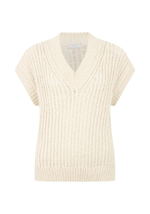 Peserico V-neck vest - Neutrals