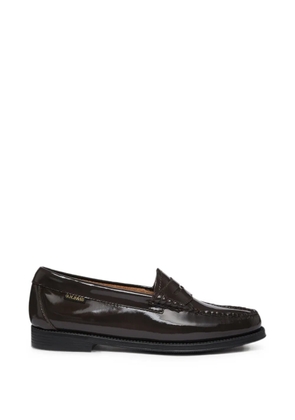 G.H.Bass Easy Weejuns patent leather loafers - Brown