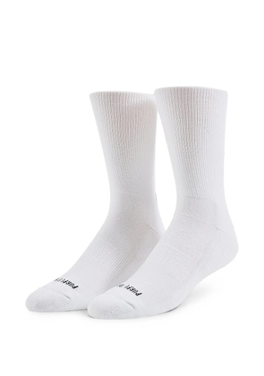 Purple Brand logo-print crew socks - White