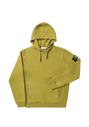 Stone Island logo-patch hoodie - Green
