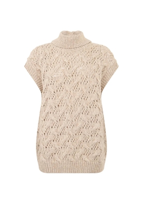 Peserico cable-knit vest - Neutrals