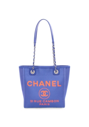 CHANEL Pre-Owned 2021-2022 PM Deauville tote bag - Blue