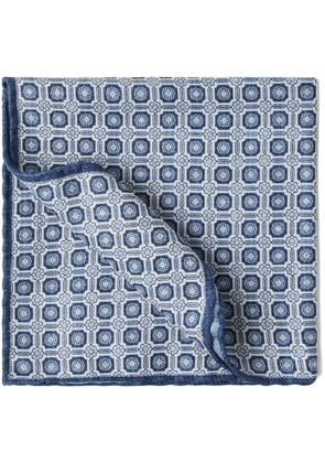 Brunello Cucinelli pattern-print pocket square - Blue