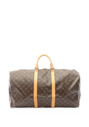 Louis Vuitton Pre-Owned 2005 55 Monogram Keepall holdall bag - Brown