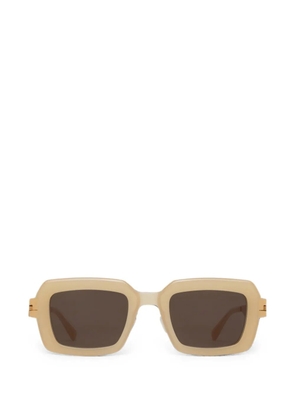 Mykita Una rectangle-frame sunglasses - Neutrals