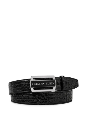 Philipp Plein leather belt cocco - Black