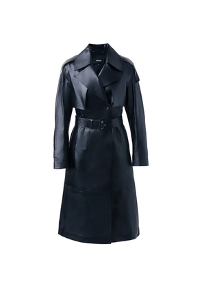 Mackage Carmela belted leather coat - Black