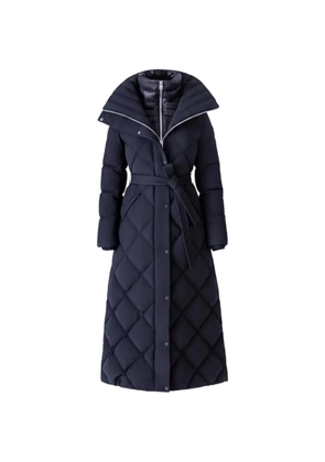 Mackage Laurella diamond-quilted belted coat - Black