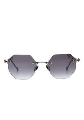 Yohji Yamamoto round-frame sunglasses - Silver