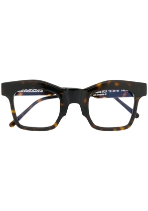 Kuboraum oversize glasses - Brown
