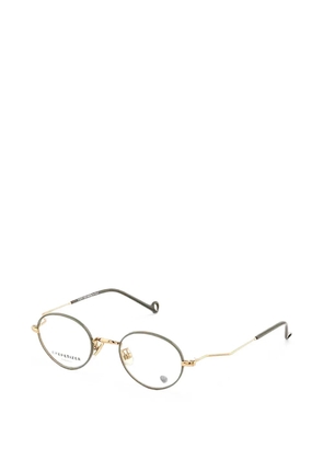 Eyepetizer Lion round-frame glasses - Green