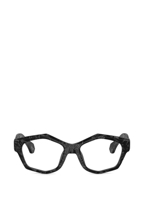 Alain Mikli marbled-effect geometric-frame glasses - Grey