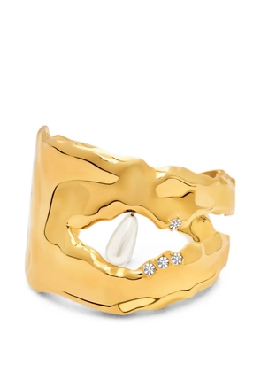 Oscar de la Renta hammered cuff bracelet - Gold