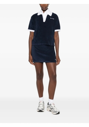 Sporty & Rich Signature Logo terry-cloth top - Blue